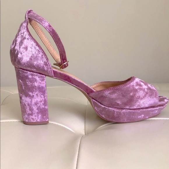 Lulus crush velvet platform sandals - Picture 5 of 5